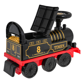 Interaktywny Jeździk Retro Lokomotywa dla dzieci 3+ Dźwięki + Światła + Schowek